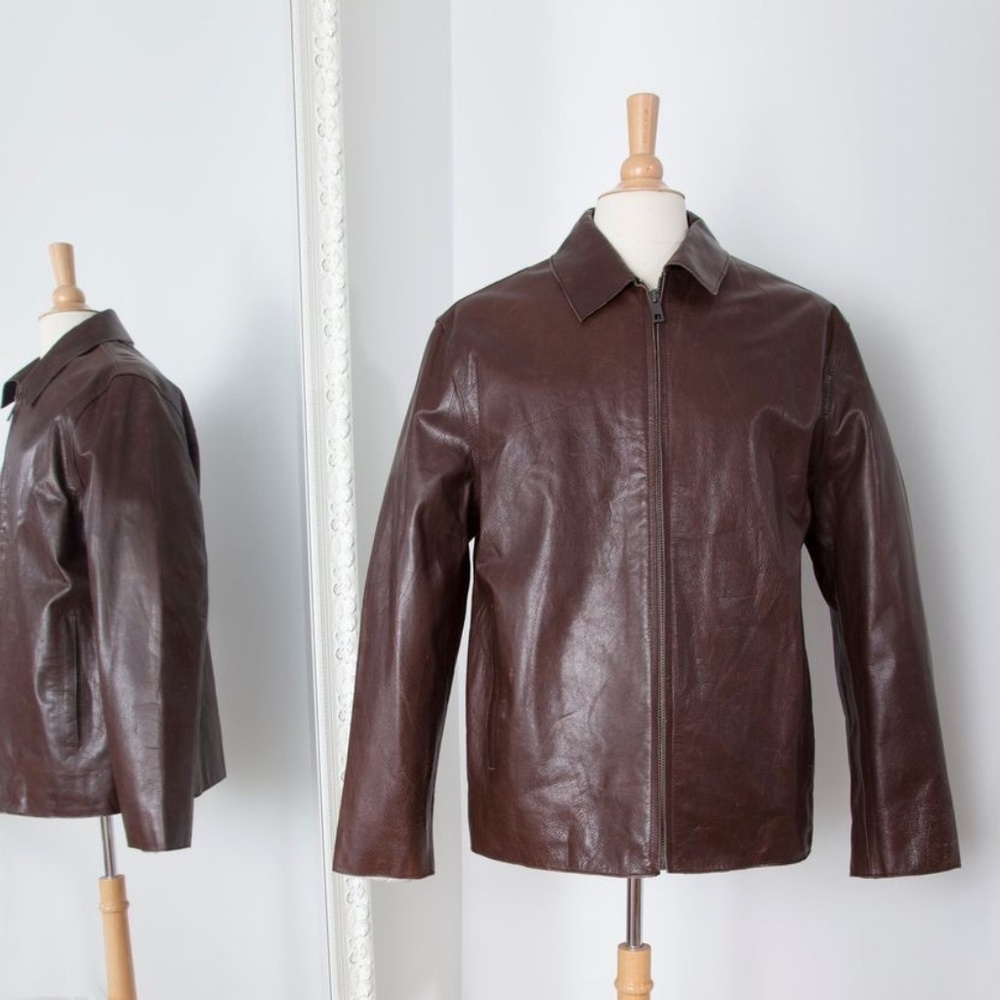 Brown Leather Jacket - Andrew Marc